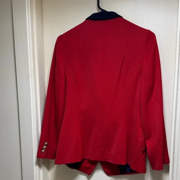 Escada Scarlet Blazer with Midnight Collar - Picture 13 of 16